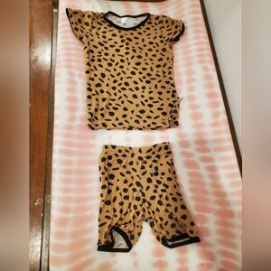 Bambi & Birdie 18-24 Month Leopard Print Pajama Set